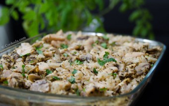 خوراک مرغ و برنج در فر | Chicken and Rice Casserole