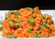 خوراک بامیه هندی | Indian Okra Rice