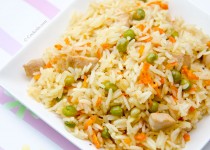 خوراک برنج سرخ شده | Chicken Carrot Fried Rice