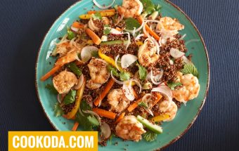 سالاد کینوآ با میگو | Quinoa Salad With Shrimp