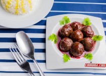 گوشت قلقلی با سس انار | Meatballs in pomegranate sauce