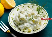 سالاد سیب زمینی با زادزیکی | Tzatziki Potato Salad